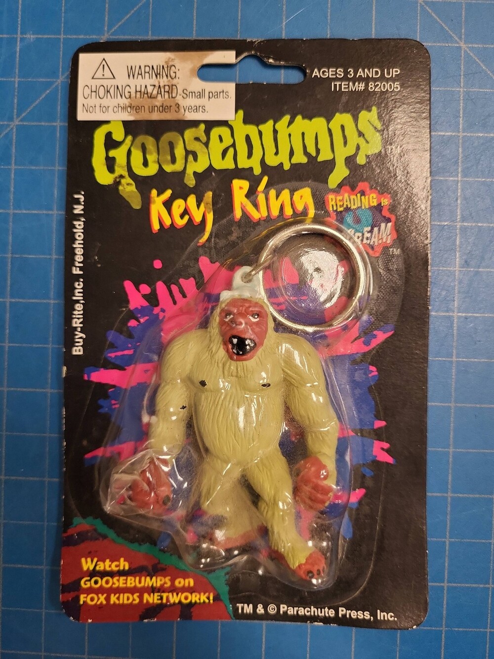 Goosebumps Key Ring Reading Dream 1996 Vintage Collectible Figure Keychain